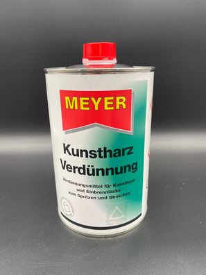 1 Liter Meyer Kunstharz Verdünnung Lack Alkydharz Verdünner Reiniger 1l