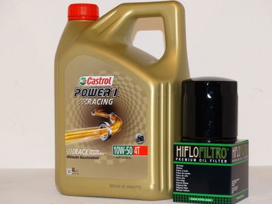 Kawasaki KLE 500 Bj: 06-07, 4Ltr. Castrol 10W50, l- u. Ölfilter