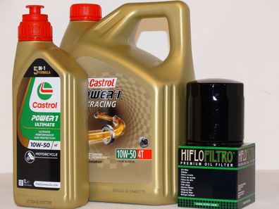 Moto Guzzi California Audace Bj: 15-, 5Ltr. Castrol 10W50, l- u. Ölfilter