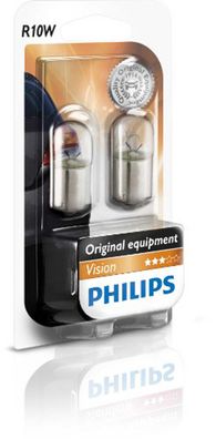 Kugellampe 12 V, 10 W BA15s, R10W Philips, SB-verpackt