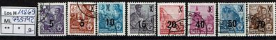 Los H11869: DDR Mi. 435/42, gest
