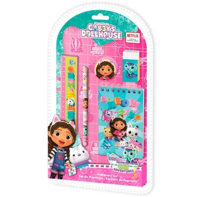 Gabby's Dollhouse Schreibset – Kreativspaß für Kinder mit Notizbuch & Zubehör