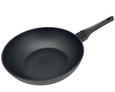 Wokpfanne in Schwarz geeigent für alle Herdarten ø28 cm ergonomischer Griff
