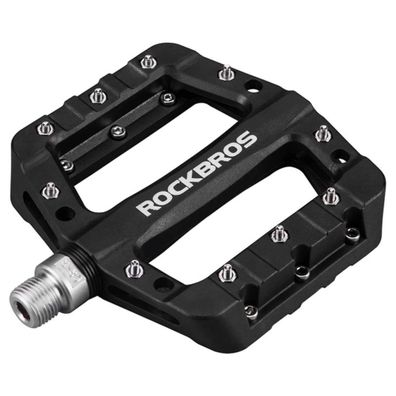 Rockbros Nylon-Fahrradpedal-Set in Schwarz Pedale mit Anti-Rutsch-Stifte einfache