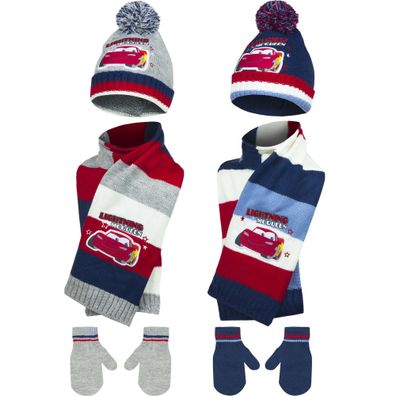 Disney Cars Baby Set – Mütze, Schal und Handschuhe für warme Wintertage