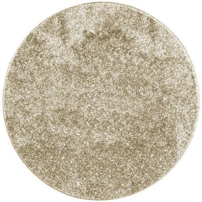 Runder Teppich Camilla Shaggy 67 cm Beige JOTTA