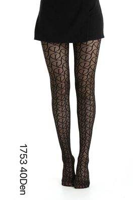 Elegante schwarze Strumpfhose für Damen 40 Den für stilvolle Outfits