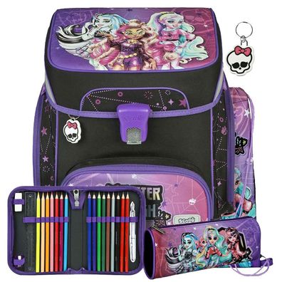 Scooli Easy Fit Schulrucksack Set Monster High, Monster High, Mädchen