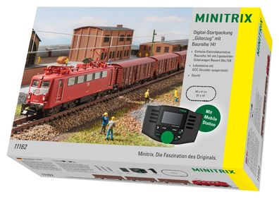 Trix 11162 Digital Start E-Lok BR 141 mit Güterzug Spur N