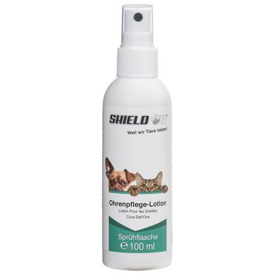 ShieldOn Ohrenpflege-Lotion für Hunde und Katzen - 100ml, Sprühflasche