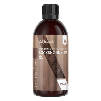 Bockshornkleeöl 100ml - Körper, Brustbereich, Gesäß, Bart, Haare, Nägel - 2 Flaschen