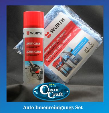 Fahrzeugreiniger Activ Clean + Mikrofasertuch Würth