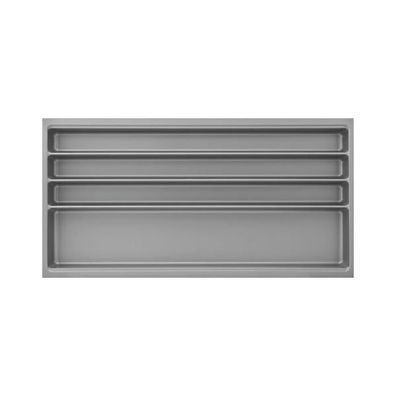 Agoform Besteckeinsatz Scoop II Korpusbreite 900mm Kunststoff silberfarbig