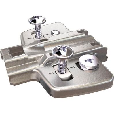 Hettich Exzenter Kreuzmontageplatte Spanplattenschraube Distanz 0mm