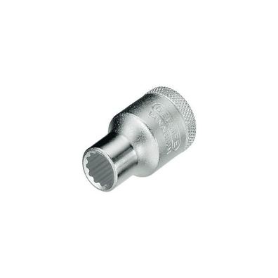 Gedore Steckschlüssel-Einsatz D19 DIN3124 1/2" vierkant 13.0mm zwölfkant