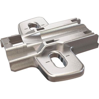 Hettich Kreuzmontageplatte mit Langloch Schrauben Distanz 3mm