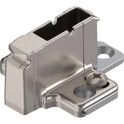 blum CLIP Kreuzmontageplatte Zink Systemschrauben Distanz 18mm