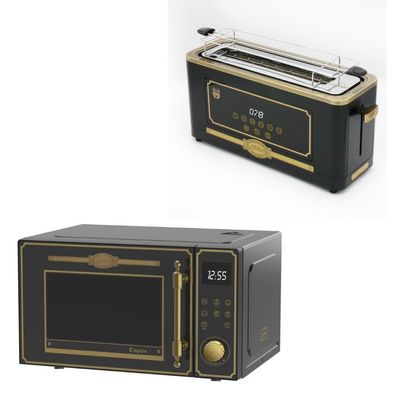 Kaiser Empire M 2530 Em Retro Mikrowelle 25L+Retro-Toaster Kaiser T 4000 Em