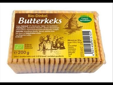 Liebhart´s Gesundkost 6x Bio-Dinkel-Butter-Keks 200g