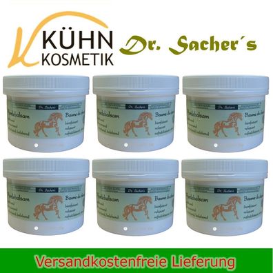 6 Dosen / Tiegel Pferdebalsam 300 ml von Dr. Sachers