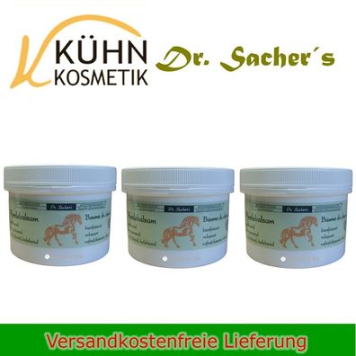 3 Dosen / Tiegel Pferdebalsam 300 ml von Dr. Sachers