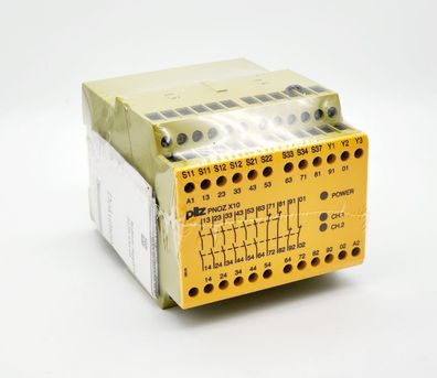 Pilz 774709 PNOZ X10 Sicherheitsschaltgerät (standalone) 24VDC 6n/o 4n/c 3LED