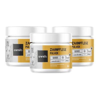 animigo Zahnsteinentferner für Hunde & Katzen -350g - 3 Pack