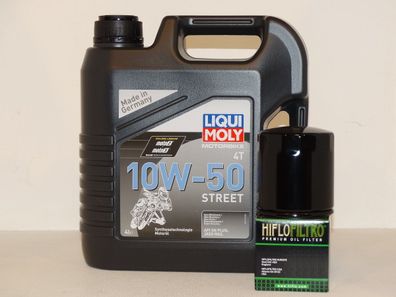 Kawasaki KLE 500 Bj: 06-07, 4Ltr. LIQUI MOLY 10W50, l- u. Ölfilter