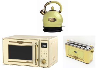 Kaiser M 2530 ElfEm Mikrowelle+ Wasserkocher WK 2000 ElfEm+T 4000 ElfEm Toaster