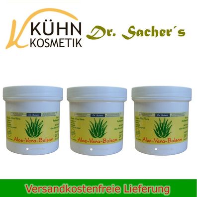 3 Dosen / Tiegel Aloe Vera Balsam 200 ml von Dr. Sachers