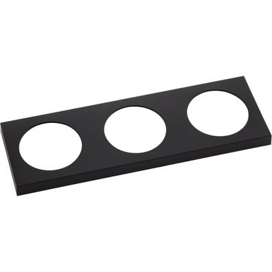 Berker Integro Pure Rahmen 3fach schwarz matt