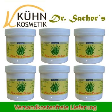 6 Dosen / Tiegel Aloe Vera Balsam 200 ml von Dr. Sachers