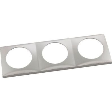 Berker Integro Flow Rahmen 3fach Edelstahl Effekt