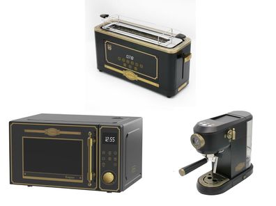Kaiser M 2530 Em Retro Mikrowelle 25L+T 4000 Em Toaster+Kaffeemaschine KA 2005 Em