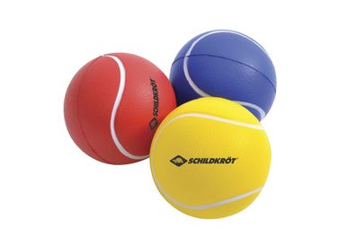 Schildkröt Softbälle 3er Set | Werfen Fangen Wurfspiel Bälle Outdoor Miniball