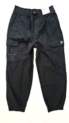 H&M Cargohose Jungen Hose Gr. 134 schwarz NEU