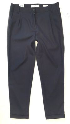 BRAX MONACO S Damen Hose Chino Relaxed Fit Gr.38 L32 Wolle dunkelblau 119,95 NEU