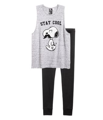 H&M Snoopy Micky Maus Pyjama Schlafanzug Gr. XS, S, M, L NEU