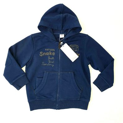 s. Oliver Jungen Sweatshirt Kapuzenjacke Gr. 104/110 blau NEU