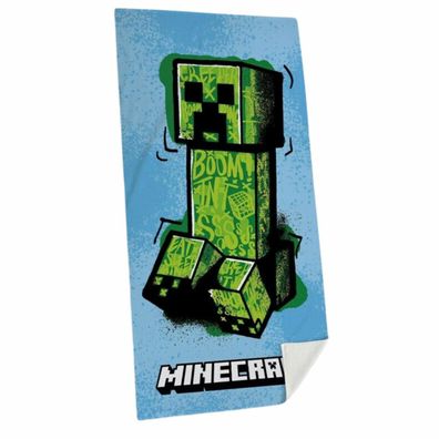 Minecraft Strandtuch – Baumwollkomfort für deine Block-Abenteuer, 70 x 140 cm