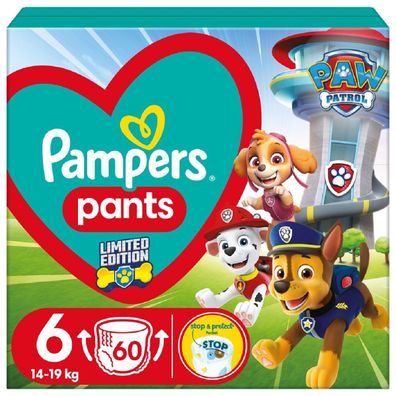 Pampers WB Paw Patrol Windeln Pampers Größe 6 14-19kg 60 Stk