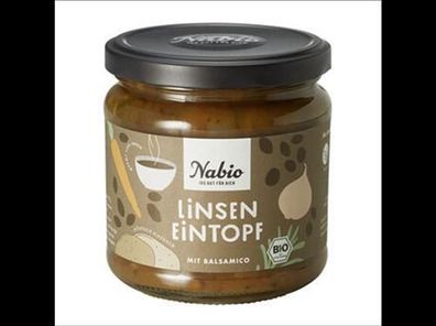 Nabio 3x Nabio Eintopf im Glas Linsen Eintopf mit Balsamico 365g