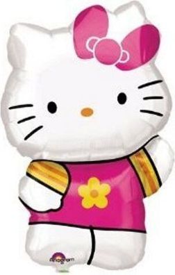 Anagram Folienballon Deko Hello Kitty Summer Figur 63 cm ungefüllt Ballongas geeignet
