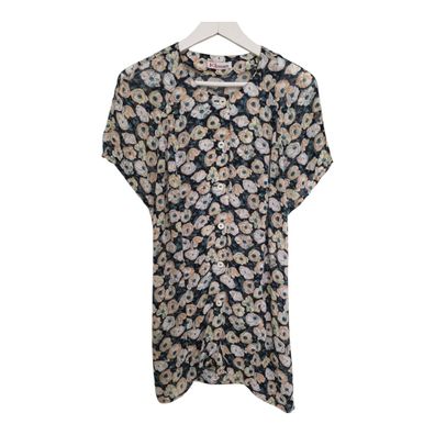 Karl Lagerfeld Bluse Damen Vintage Shirt Viskose Floral M 38