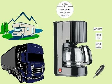 NEU 24 Volt Kaffee Maschine für Wohnwagen Wohnmobil LKW Bus Trucker Reise