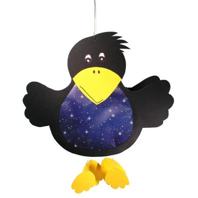 Laternen Bastelset Rabe von Prell, 5 Stück