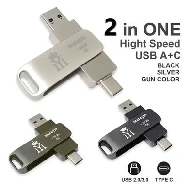 Malayin USB Stick 2-in-1 USB-A 3.0 USB-C Dual Speicherstick 32GB 64GB 128GB