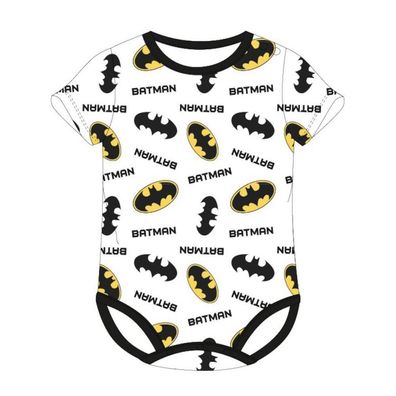 Batman Kurzarm- Baby- Body für Jungen mit Logo und Schriftzug - Größe: 92