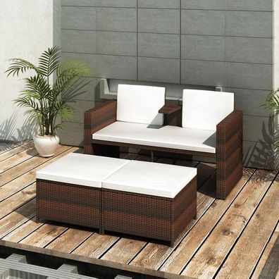 Garten-Lounge-Set | Gartenmöbel | Gartenliege | Gartensofa | Balkonmöbel-Set