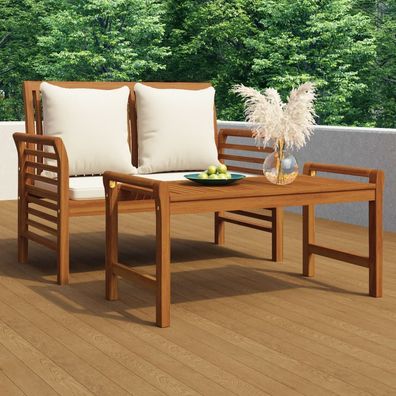 TOP Balkonmöbel | Gartenmöbel | Lounge-Set | 2-Sitzer + Tisch | Akazienholz